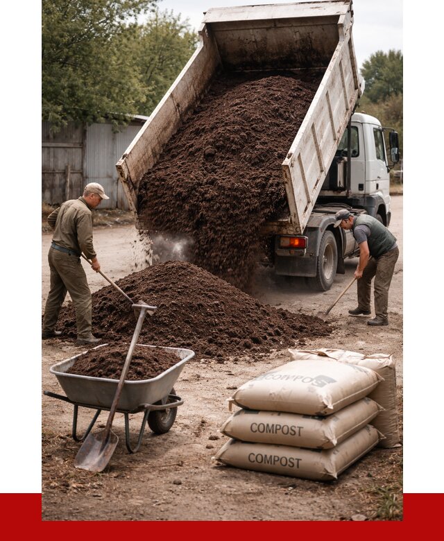 Купить компост в Людинове от 4275 р. за куб с доставкой | ПРОНЕРУДЛюд