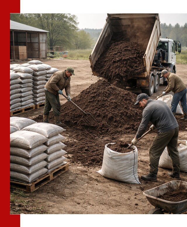 Доставка компоста оптом и в розницу в Людинове