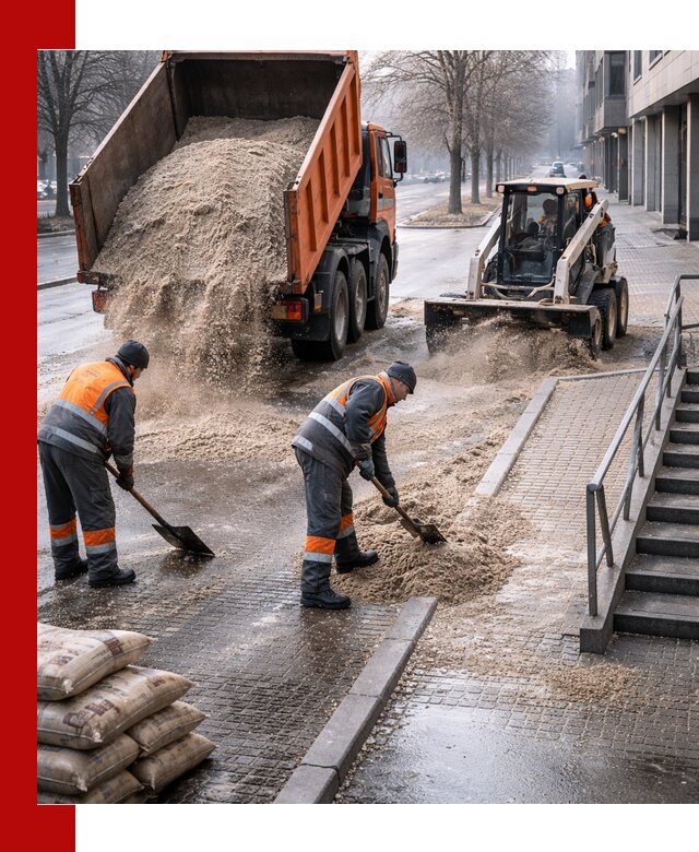 Поставка противогололедных материалов в Людинове