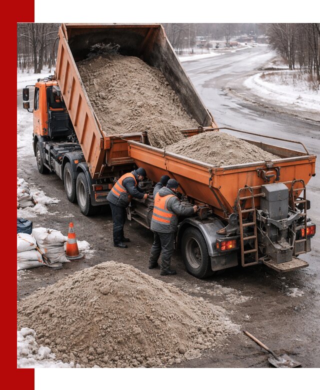 Поставка и вывоз пескосоля в Людинове оптом и в розницу