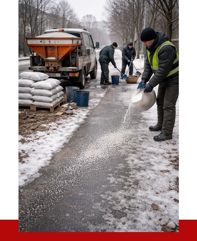 Реагент против гололеда в Людинове с доставкой от 4580 р. | ПРОНЕРУДЛюд