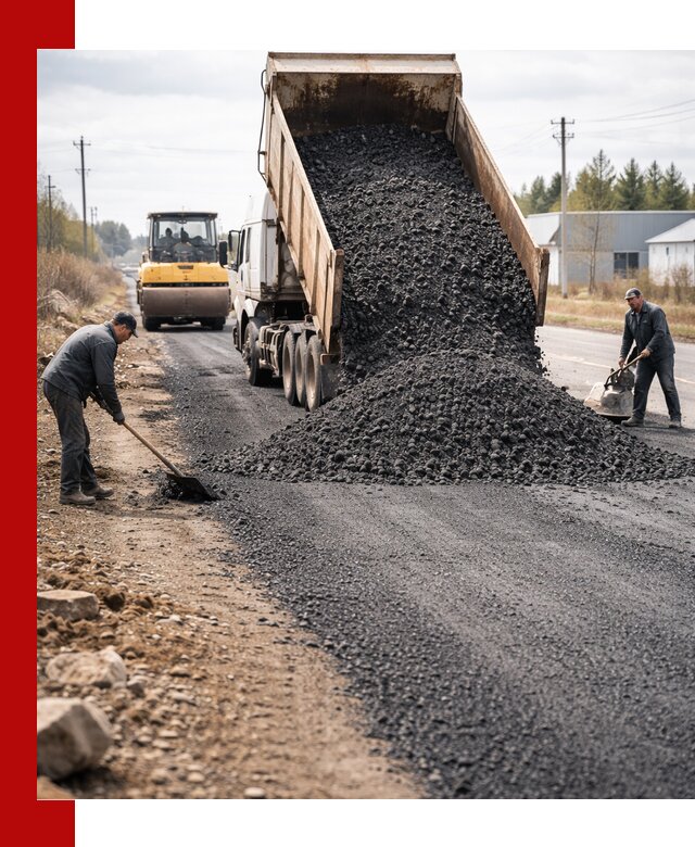 Асфальтовая крошка для дорог в Людинове — поставка и доставка