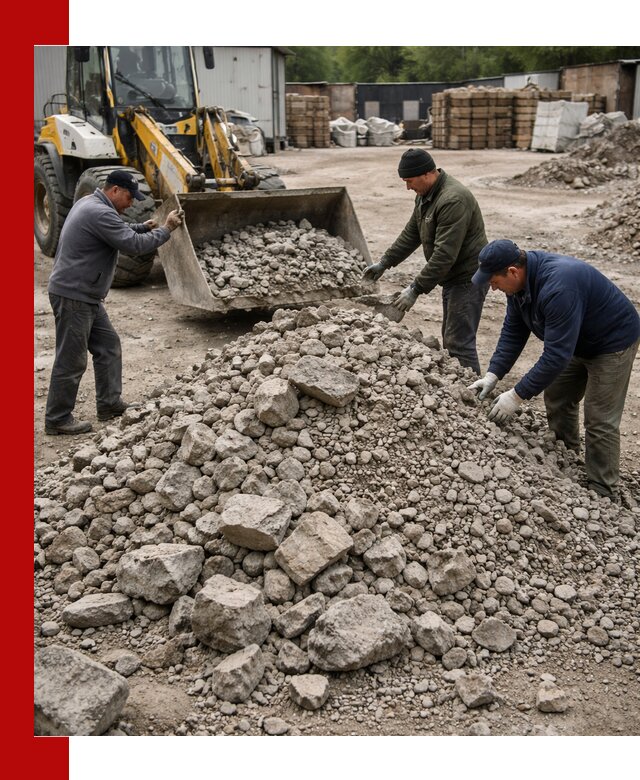 Демонтаж и вывоз бой бетона в Людинове