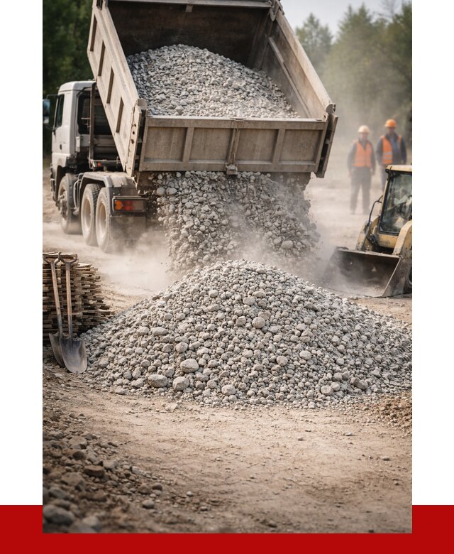 Купить дробленый бетон в Людинове от 1730 р./куб | ПРОНЕРУДЛюд