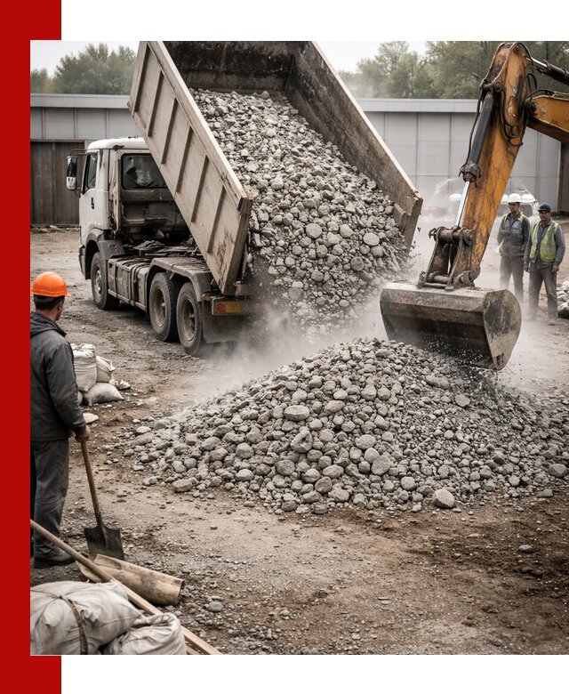 Доставка дробленого бетона в Людинове оптом и в розницу