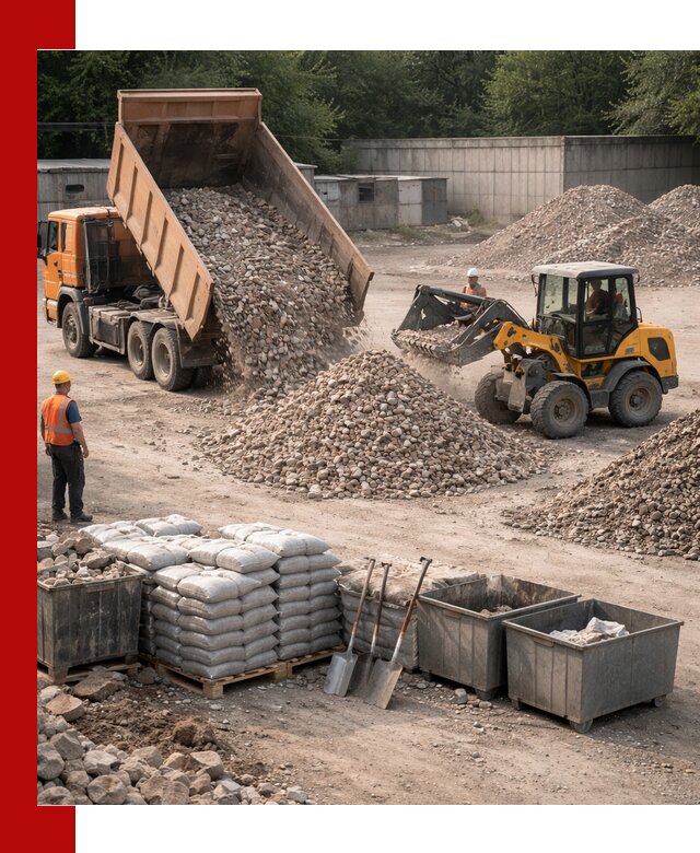 Вторичные материалы для отсыпки в Людинове — поставка и доставка