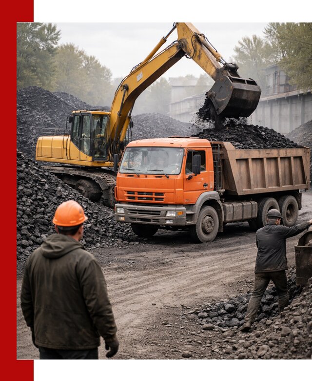 Доставка угля автотранспортом в Людинове быстро и выгодно