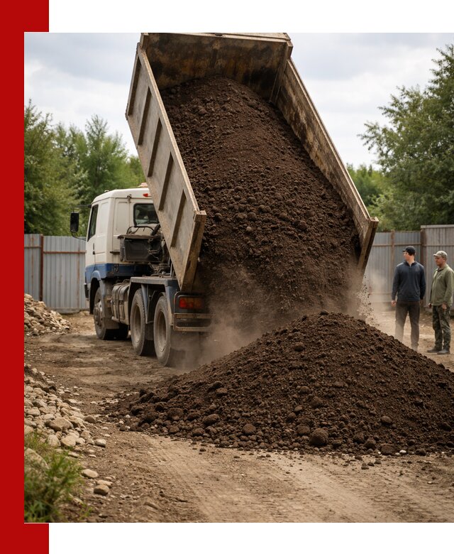 Доставка самосвалом 10 кубов в Людинове быстро и надёжно