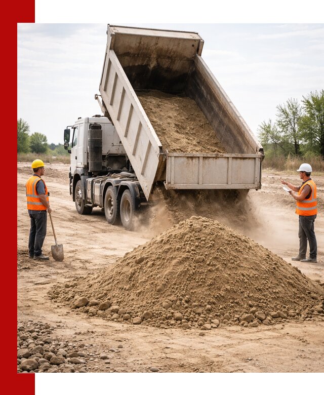 Доставка самосвалом 15 кубов в Людинове за город и по городу