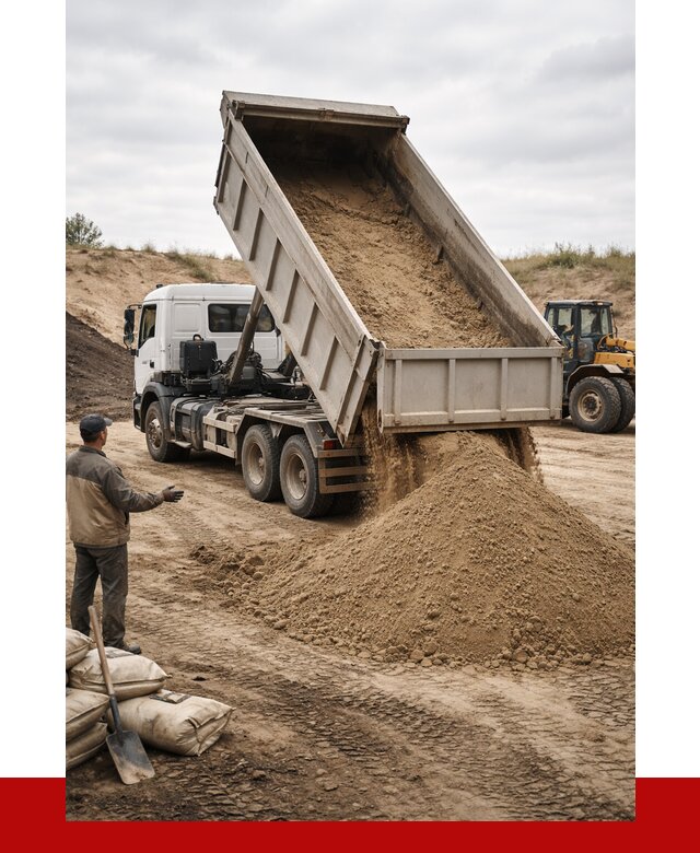 Доставка самосвалом 20 кубов в Людинове от 7634 р. | ПРОНЕРУДЛюд