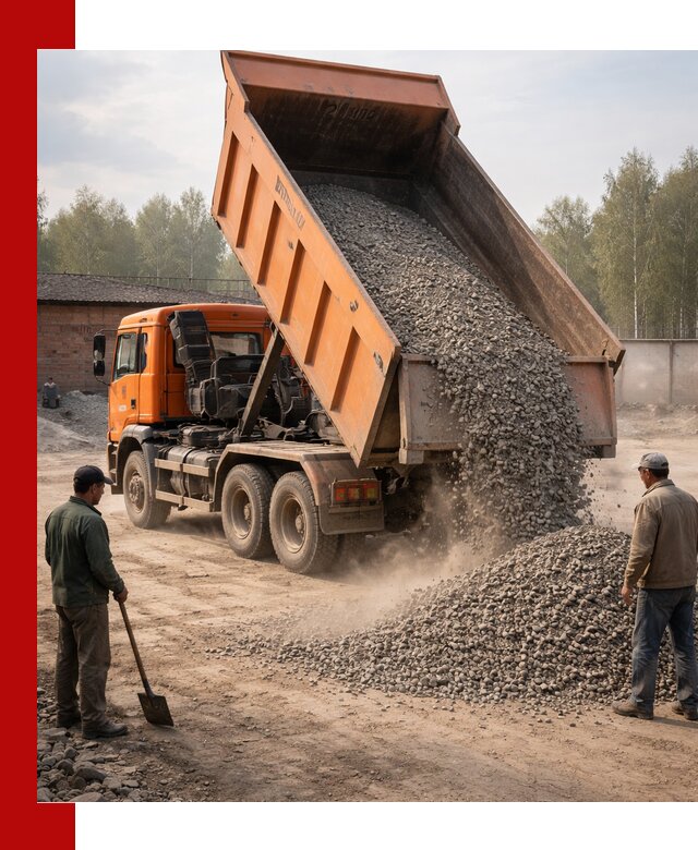 Доставка самосвалом 20 м3 в Людинове быстро и надежно