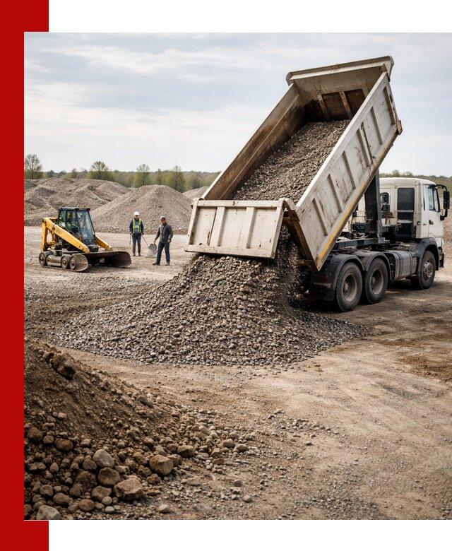 Доставка самосвалом 25 м³ в Людинове быстро и надежно