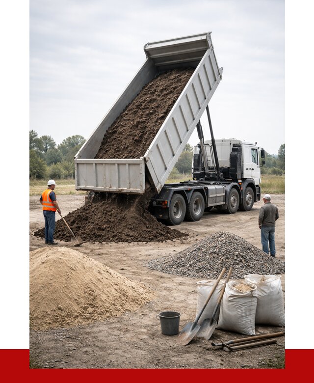 Доставка самосвалом 30 кубов в Людинове от 8651 р. | ПРОНЕРУДЛюд