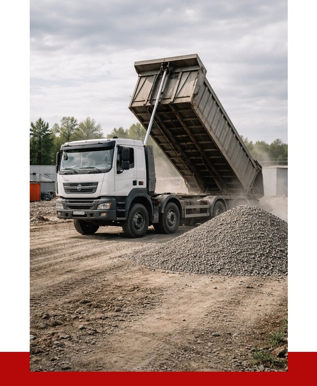 Доставка самосвалом 40 кубов в Людинове от 9160 р. | ПРОНЕРУДЛюд