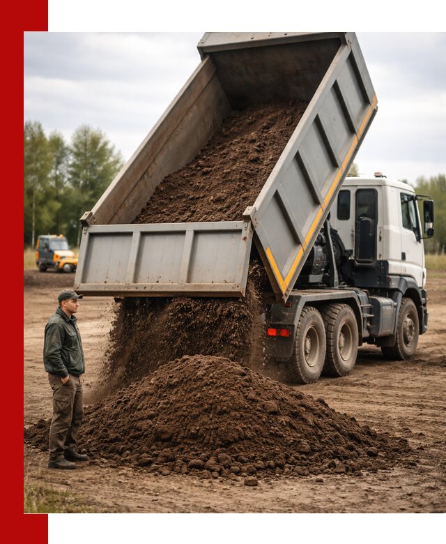 Аренда самосвала с водителем в Людинове для сыпучих грузов и навоза