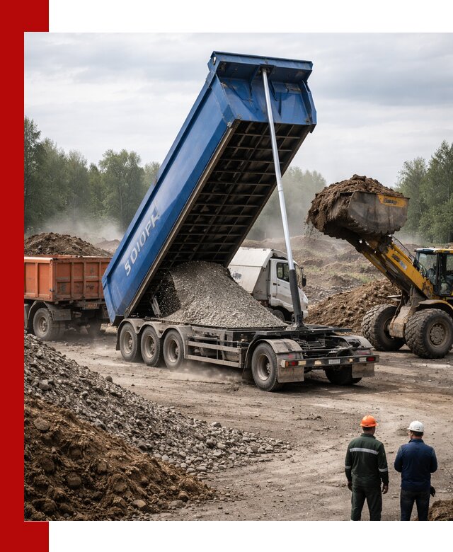 Аренда тонар 40 тонн в Людинове с доставкой материалов