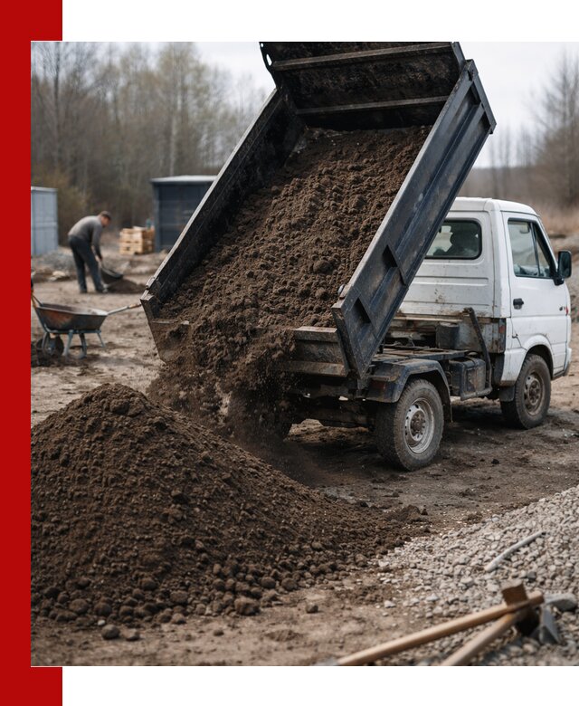 Аренда минисамосвала в Людинове для доставки сыпучих материалов