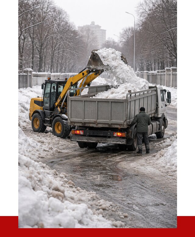 Вывоз снега с погрузкой в Людинове от 3562 р. ПРОНЕРУДЛюд