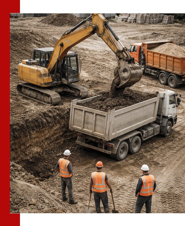 Разработка грунта для строительства и благоустройства в Людинове