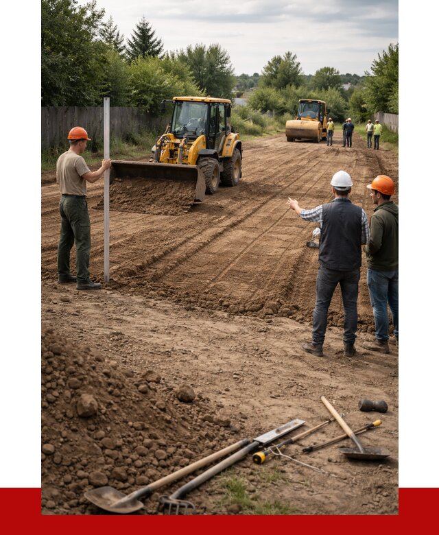 Планировка участка грунтом в Людинове от 4580 р ПРОНЕРУДЛюд