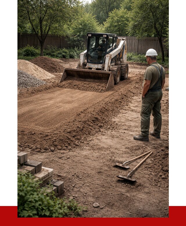 Выравнивание участка под ключ в Людинове от 3562 р. | ПРОНЕРУДЛюд
