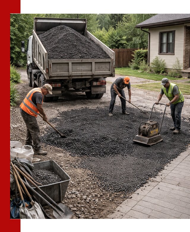Асфальтовая крошка для двора с доставкой в Людинове